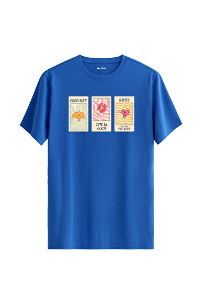 Colermi تي شيرت مطبوع عليه Good Day Life is Good