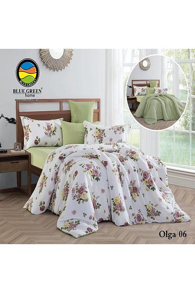 PROMISE Olga King Size Double-Sided Cotton Comforter 6 Pieces