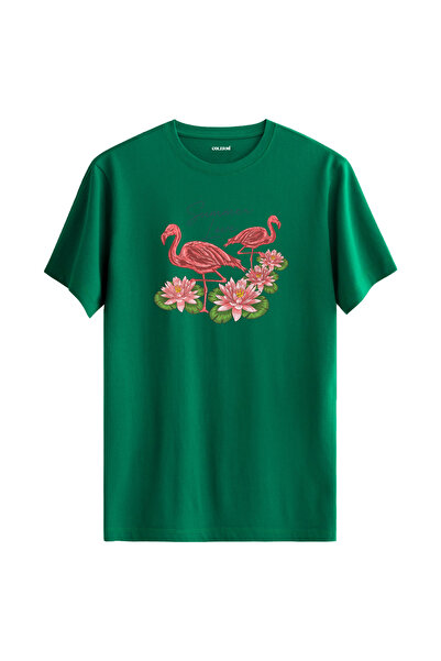 Colermi تي شيرت Nilüfer Floral "Summer Love" فلامينجو