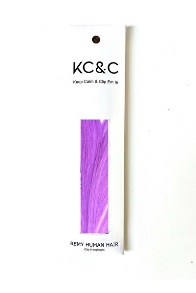 keep calm & Clip Em In - Lavender Highlights Clip-in Extensions Luxury Remy H...