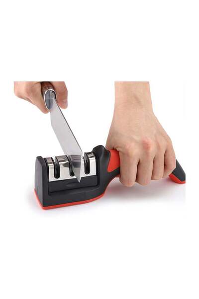 Generic 3 in 1 Knife Sharpener with 3 Stages, Handheld Knife Sharpener Helps ...