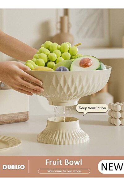 Generic Fruit Bowl, Fruit Basket for Kitchen Counter, Removable Bottom Petal ...