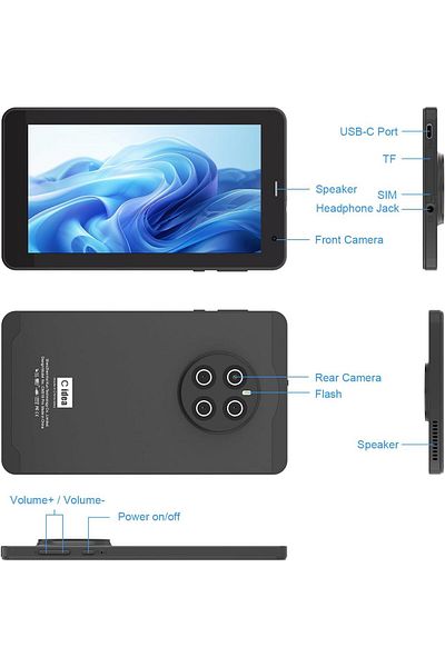 CIDEA 📱 C Idea 7” Android 13 Tablet | 8GB + 512GB | SIM + WiFi | Stylus & Case Included | CM518 Pro