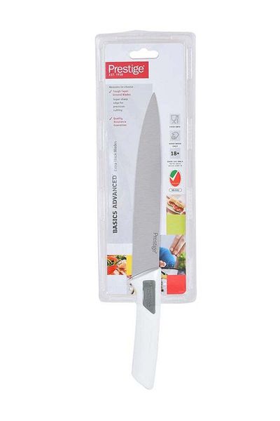 Generic Prestige Plastic Basic Advanced 20Cm/8In Slicer Knife, Pr46106, White Silver 8inch