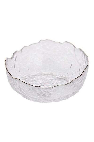 Generic Fruit Salad Glass Bowl Clear 17x17x7cm