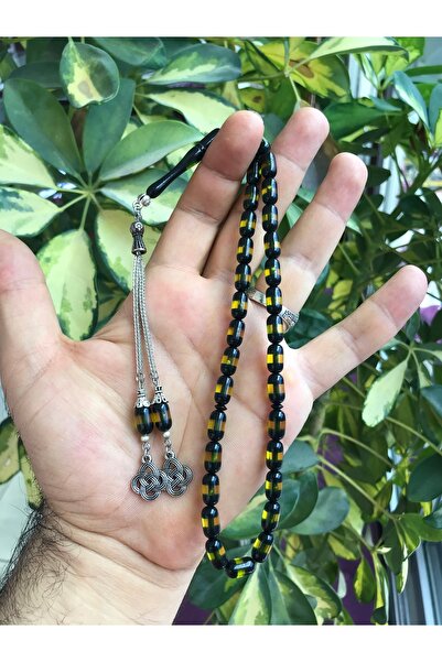 Sultan Telkari Sürmeli Model Toz Kehribar Tesbih ST20250004