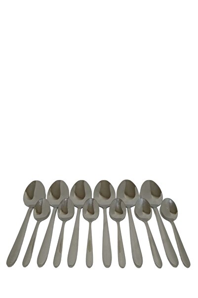 Generic 12 Pcs Cutlery Set Stainless Steel, 6 Tea Spoons 6table Spoons