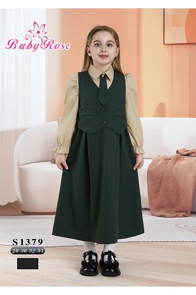 Way Kindergarten school apron, two connected pieces