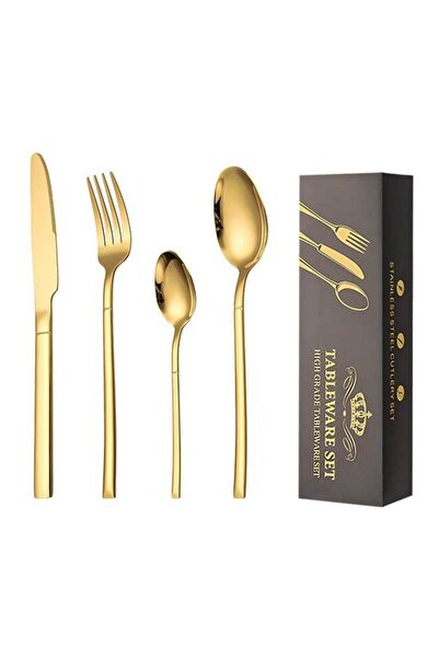 Generic 4 Piece Flatware Cutlery Set Stainless Steel Tableware Sets Including...