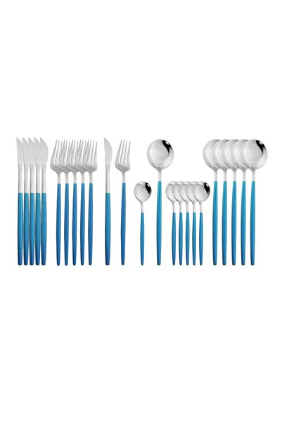 Generic MahMir® Flatware Serving Set 24 Piece, Stainless Steel Silverware Set...