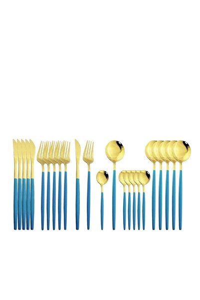 Generic MahMir® Flatware Serving Set 24 Piece, Stainless Steel Silverware Set...