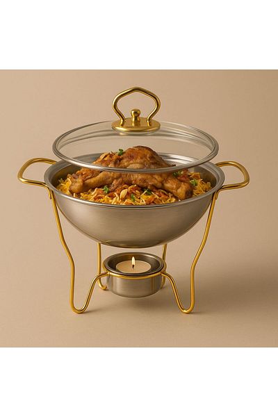 ALMASA 1L Glass Cover Stainless Steel Heater