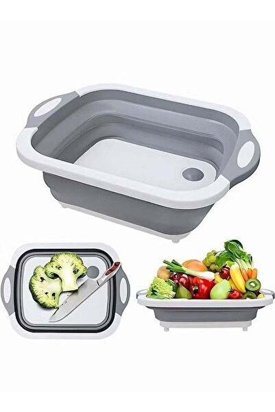 Generic Collapsible Cutting Board, 3 in 1 Foldable Chopping Board with Coland...