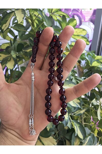 Sultan Telkari Kırmızı Renk Toz Kehribar Tesbih ST20250001