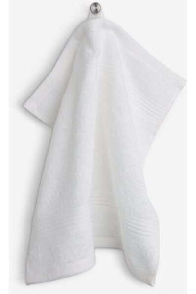 OEM Set of 2 face towels KARLSTAD 28x30 white