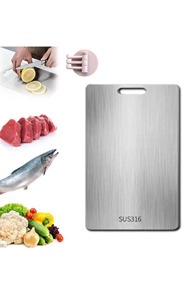Generic 316 Stainless Steel Cutting Board for Kitchen – Heavy-Duty Chopping B...