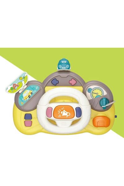 Twisoo Baby Musical Steering Wheel Toy – 6+ Months Sensory Learning Toy with Lights, Sounds & Musi