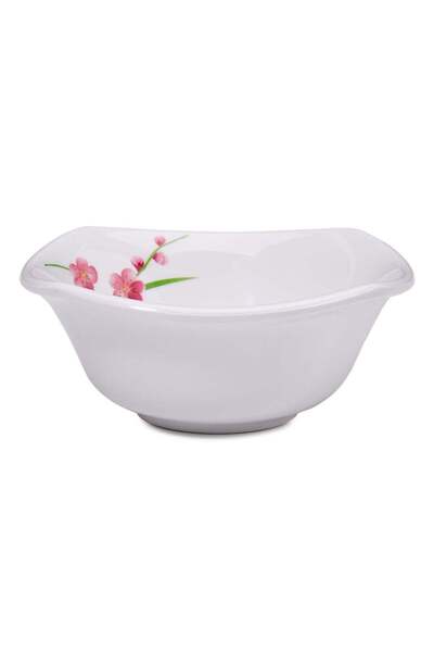 Generic Spring Blossom Square Bowl White 15cm