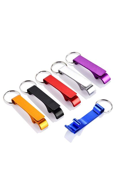 Generic SYOSI 6PCS Colorful Bottle Openers, Premium Metal Keychain Bottle Opener, Beverage Bottle Opener fo
