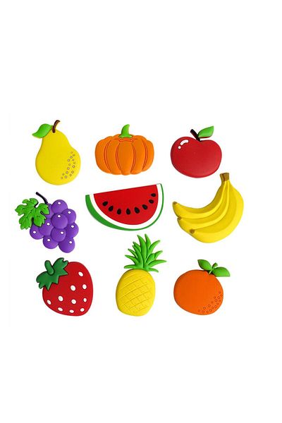 Generic Excefore Fridge Magnets Magnet for Whiteboards Fridge Crafts Noticeboard Fruit 10 Pcs