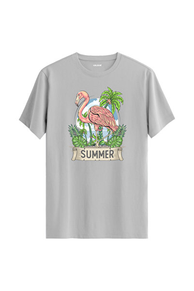 Colermi تي شيرت بتصميم فلامينجو الصيفي