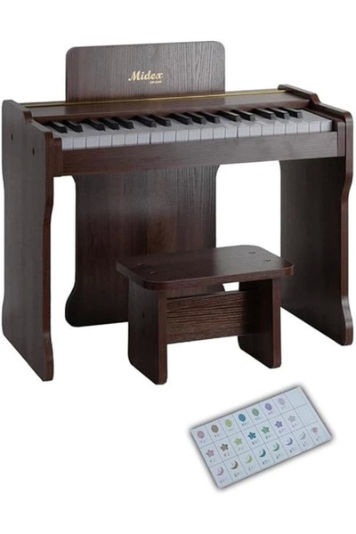 AyrStore CP-360C Ahşap Çocuk Piyanosu Pilli 37 Tuşlu Gerçek Piyano Tuşları