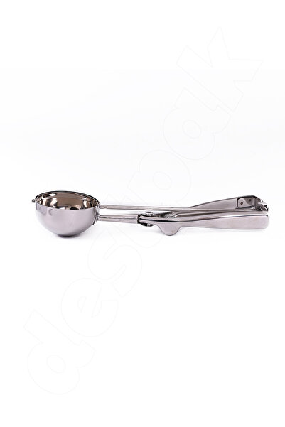 Destpak Stainless Steel Ice Cream Scoop - Cookie Halva Mold and Spoon - Serving Lockable Mechanism