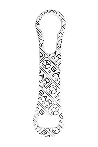 Generic BarPros BarPros Powder Coated Stainless Steel V-Rod Opener with Cork Remover and BarPros Logo