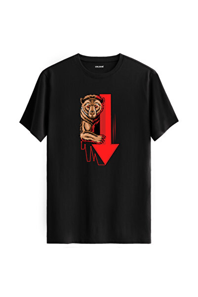 Colermi تي شيرت للجنسين بتصميم دب ورسومات سهم