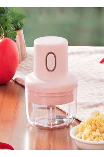 Generic مطحنة طعام صغيرة أوتوماتيكية، مفرمة ثوم كهربائية، مطحنة مطبخ محمولة، قابلة لإعادة الشحن عبر USB