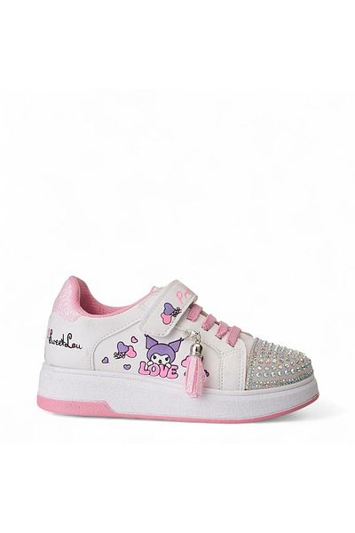 NS Little Kromi Printed Girl's Sneaker, Orthopedic, Flat Bottom.