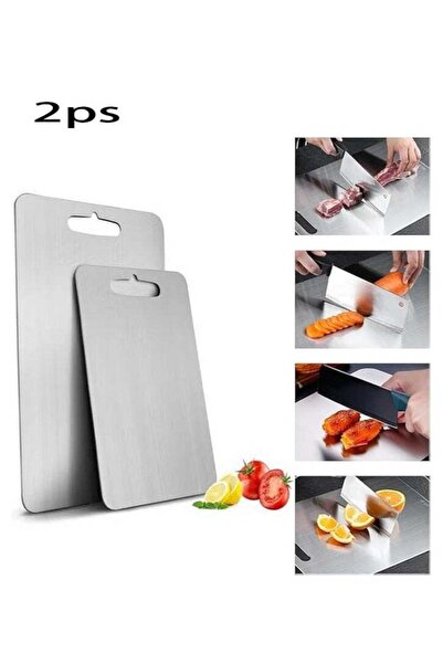 Generic 304 Stainless Steel Cutting Board For Kitchen, Meat, Fruit,Pastry, Pi...