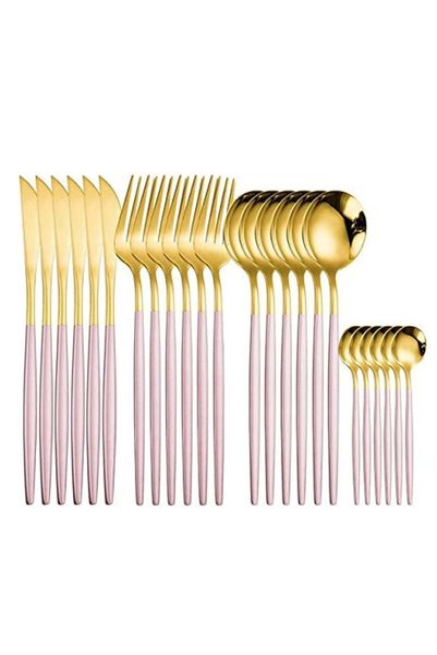 Generic MahMir® 24pcs Flatware Set,Stainless Steel Dinning Silverware Cutlery...