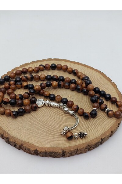 Yasamtohumu Ebony Wood 99 Prayer Beads 8mm (56540)