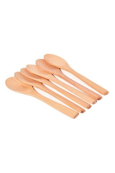 Generic 6-Piece Tableware Spoon Set Beige 17cm