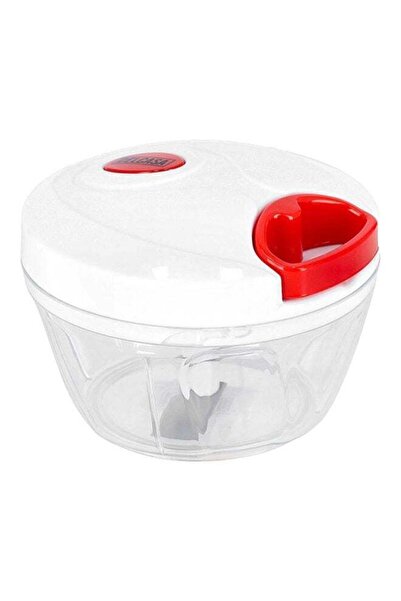 Generic DELCASA Mini Pull Vegetable Chopper Clear/Red/White