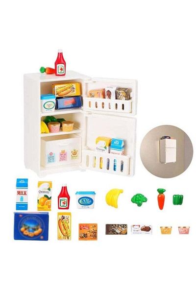 Generic 17PCS Miniature Model Refrigerator Fridge Magnet,Unique Novelty Cute Mini Fridge Magnet,Mini Refrig