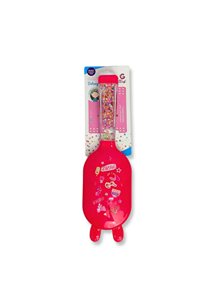 glitters Cute Kids LED Sprinkle Grip Hair Brush, Ultra Flexible Detangling Bristles, Scalp Friendly