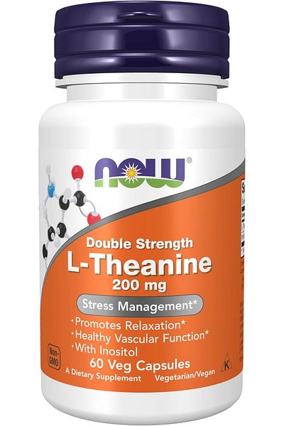 Now Foods Now Foods L-Theanine 200 mg Vegetable Capsules 60 Collagen