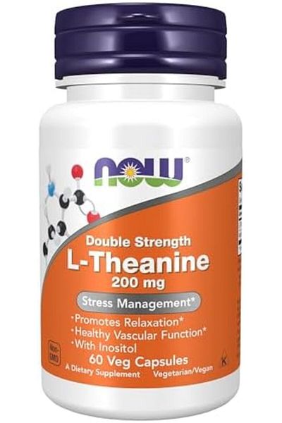 Now Foods Now Foods L-Theanine 200 mg Vegetable Capsules 60 Collagen