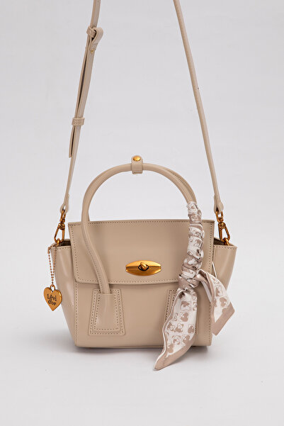 Levidor Small and Stylish Long Strap Women's Shoulder and Hand Bag 930459 Mink