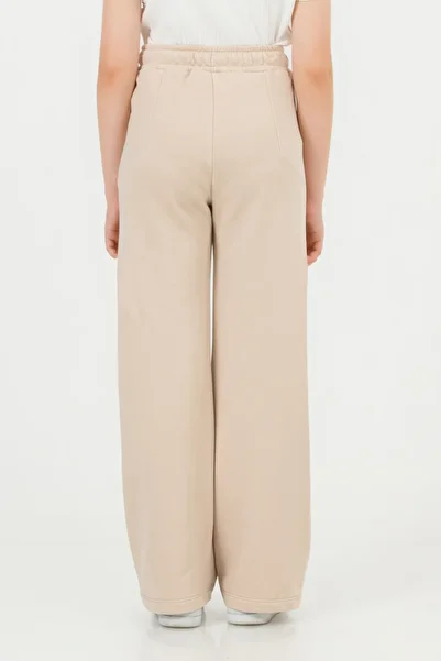 DMB BOYS & GIRLS Çaren Kids- 2 Thread Unsharded Elastic Waist Wide Leg Girls Sweatpants- Girls Unsharded Single Bottom