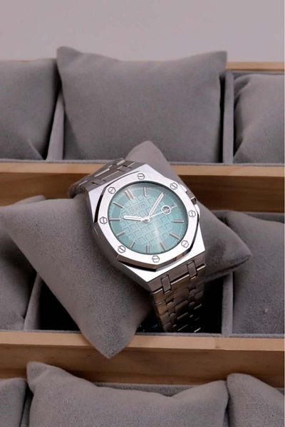 Eros Men's Watch in Silver Color with Tiffany Dial