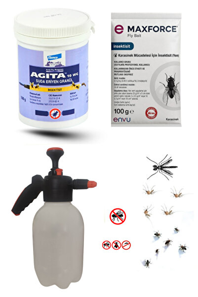 ELANCO Karasinek Sivrisinek Pire İlaçlama Seti/Agita 100GR- BAYER Max Force 100GR/2LT Uygulama Pompası