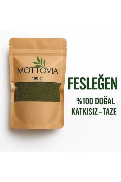 mottovia Kurutulmuş Fesleğen Yaprağı Tozu 100 gr – %100 Doğal Katkısız Baharat