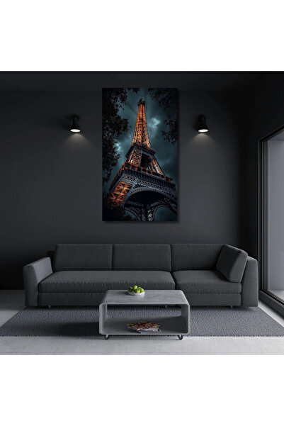 jupiterartwork Uv Digital Cam Tablo Paris Paris Sokakları Eyfel kulesi Yeni nesil Duvar Tablosu