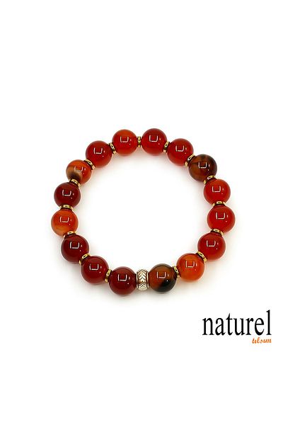 Naturel Tılsım Agate 10mm Natural Stone Bracelet