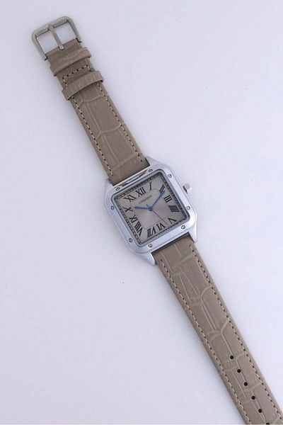 CASWATCH Square Grey Leather Watch