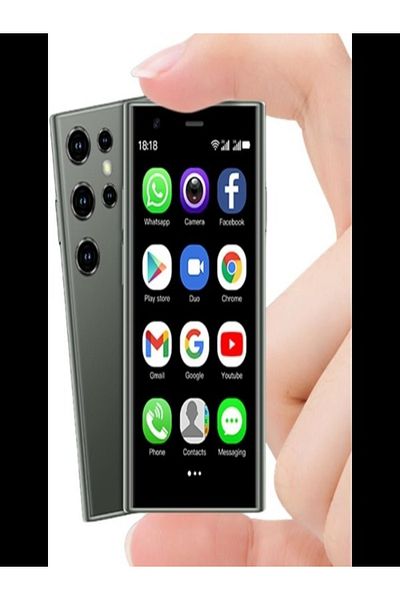 Generic S23 Pro Mini Smartphone Black – Android Quad Core, Pocket Mobile for Kids, Students, Adults