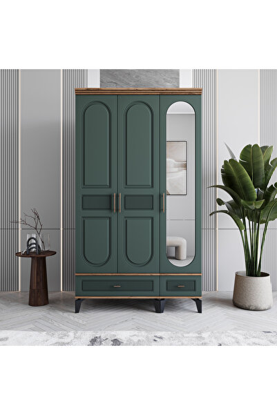 MONZIO Libra 3 Kapaklı Çekmeceli Gardırop %100 MDF